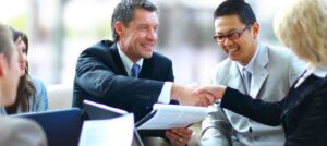 business negotiation between