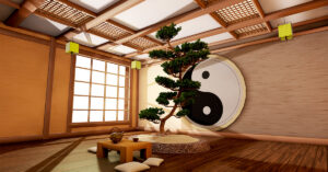 yinyang design on
