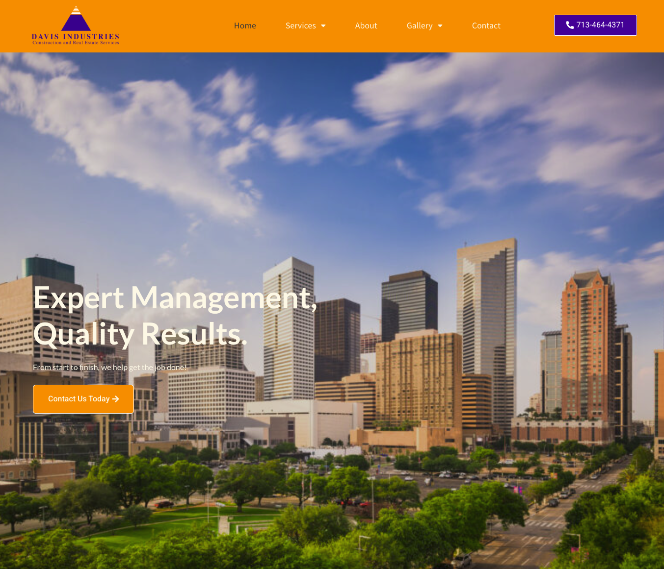 Davis Industries website